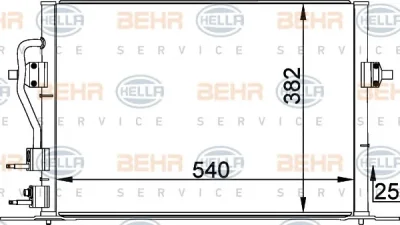 8FC 351 035-581 BEHR/HELLA/PAGID Радиатор кондиционера