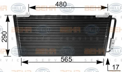 Радиатор кондиционера BEHR/HELLA/PAGID 8FC 351 035-641