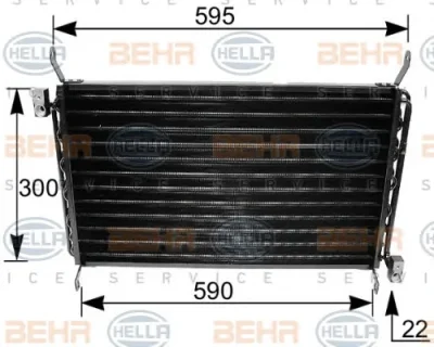8FC 351 035-661 BEHR/HELLA/PAGID Радиатор кондиционера