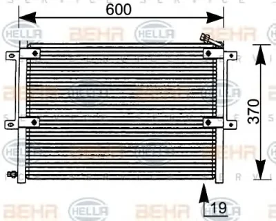 8FC 351 036-061 BEHR/HELLA/PAGID Радиатор кондиционера