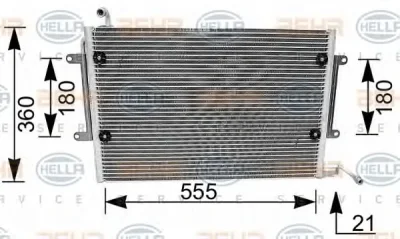 8FC 351 036-081 BEHR/HELLA/PAGID Радиатор кондиционера
