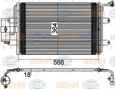 Радиатор кондиционера BEHR/HELLA/PAGID 8FC 351 036-381