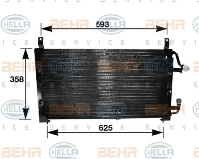 8FC 351 037-111 BEHR/HELLA/PAGID Радиатор кондиционера