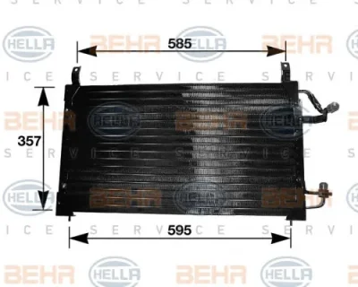 8FC 351 037-141 BEHR/HELLA/PAGID Радиатор кондиционера