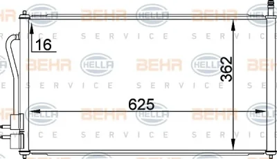 8FC 351 037-471 BEHR/HELLA/PAGID Радиатор кондиционера
