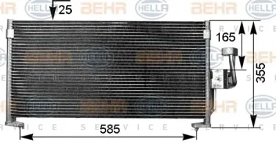 8FC 351 038-471 BEHR/HELLA/PAGID Радиатор кондиционера