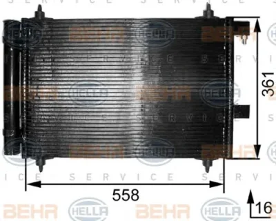 8FC 351 300-251 BEHR/HELLA/PAGID Радиатор кондиционера