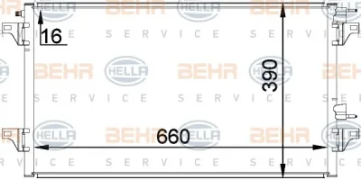 Радиатор кондиционера BEHR/HELLA/PAGID 8FC 351 300-344