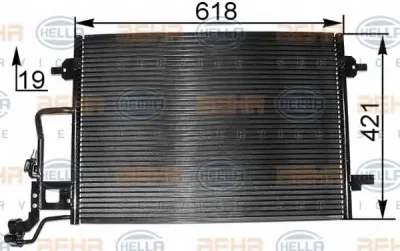 8FC 351 300-391 BEHR/HELLA/PAGID Радиатор кондиционера