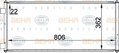 Радиатор кондиционера BEHR/HELLA/PAGID 8FC 351 300-751