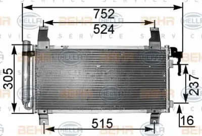 Радиатор кондиционера BEHR/HELLA/PAGID 8FC 351 301-181