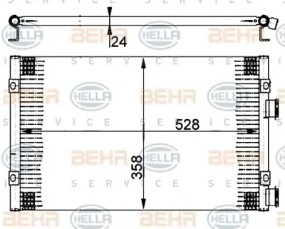 8FC 351 302-241 BEHR/HELLA/PAGID Радиатор кондиционера