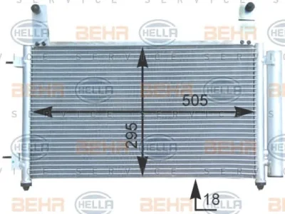 8FC 351 303-141 BEHR/HELLA/PAGID Радиатор кондиционера