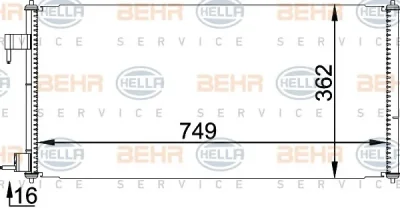 Радиатор кондиционера BEHR/HELLA/PAGID 8FC 351 318-351