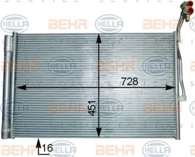 Радиатор кондиционера BEHR/HELLA/PAGID 8FC 351 343-161