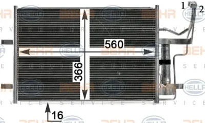 8FC 351 343-321 BEHR/HELLA/PAGID Радиатор кондиционера