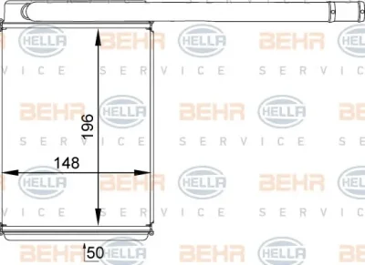 8FH 351 313-461 BEHR/HELLA/PAGID Радиатор отопителя салона