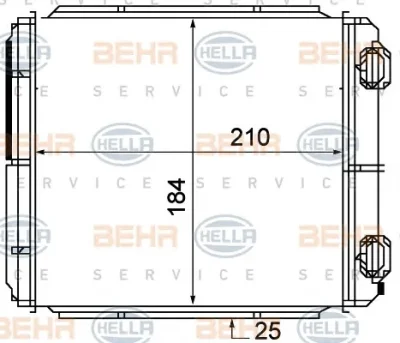 8FH 351 315-371 BEHR/HELLA/PAGID Радиатор отопителя салона