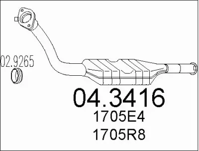 04.3416 MTS Катализатор