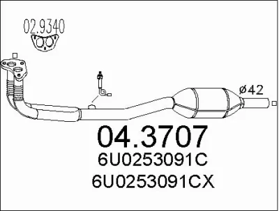 04.3707 MTS Катализатор