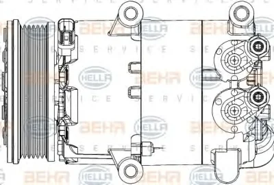 Компрессор кондиционера BEHR/HELLA/PAGID 8FK 351 334-421