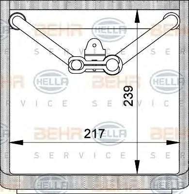 8FV 351 210-341 BEHR/HELLA/PAGID Испаритель кондиционера