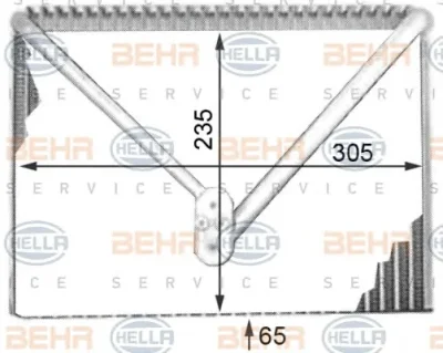 Испаритель кондиционера BEHR/HELLA/PAGID 8FV 351 211-201