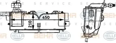 8FV 351 211-681 BEHR/HELLA/PAGID Испаритель кондиционера