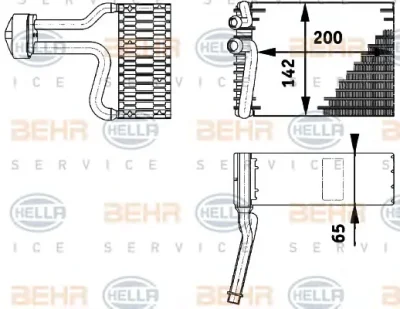 8FV 351 211-751 BEHR/HELLA/PAGID Испаритель кондиционера