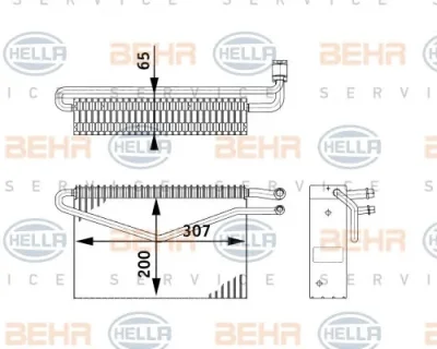 8FV 351 211-761 BEHR/HELLA/PAGID Испаритель кондиционера