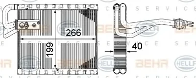 8FV 351 331-491 BEHR/HELLA/PAGID Испаритель кондиционера