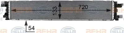 8MK 376 701-271 BEHR/HELLA/PAGID Радиатор интеркулера
