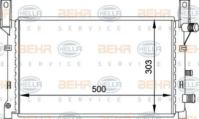 8MK 376 713-411 BEHR/HELLA/PAGID Радиатор охлаждения двигателя