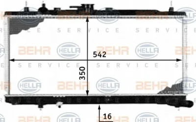 8MK 376 718-361 BEHR/HELLA/PAGID Радиатор охлаждения двигателя