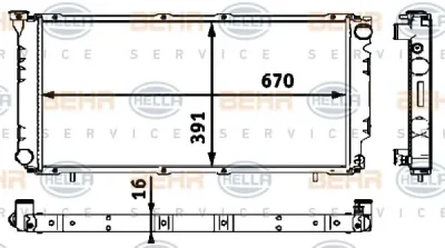 8MK 376 718-441 BEHR/HELLA/PAGID Радиатор охлаждения двигателя