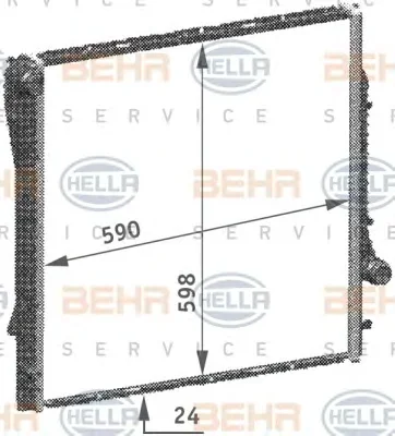 8MK 376 718-771 BEHR/HELLA/PAGID Радиатор охлаждения двигателя