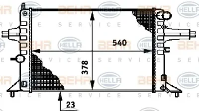 8MK 376 720-421 BEHR/HELLA/PAGID Радиатор охлаждения двигателя