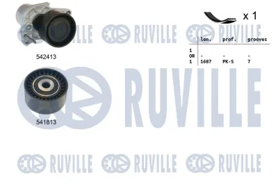 570189 RUVILLE Поликлиновой ременный комплект