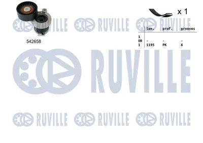 570190 RUVILLE Поликлиновой ременный комплект