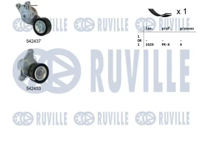570191 RUVILLE Поликлиновой ременный комплект
