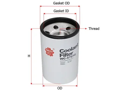 WC-57010 SAKURA Фильтр охлаждающей жидкости