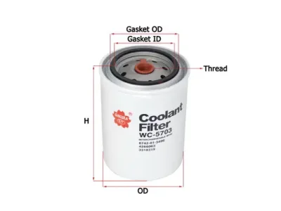 Фильтр охлаждающей жидкости SAKURA WC-5703