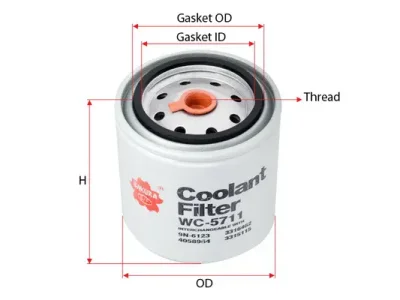 Фильтр охлаждающей жидкости SAKURA WC-5711