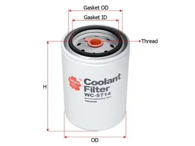Фильтр охлаждающей жидкости SAKURA WC-5714