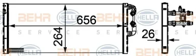 Радиатор интеркулера BEHR/HELLA/PAGID 8MK 376 754-111