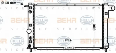 8MK 376 767-221 BEHR/HELLA/PAGID Радиатор охлаждения двигателя