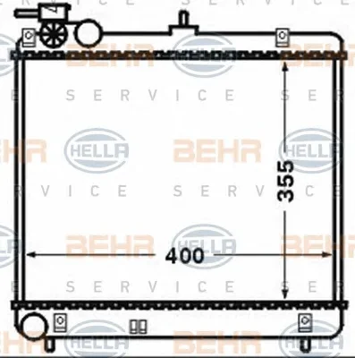 8MK 376 768-491 BEHR/HELLA/PAGID Радиатор охлаждения двигателя