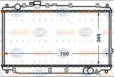 8MK 376 769-031 BEHR/HELLA/PAGID Радиатор охлаждения двигателя