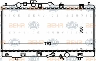 8MK 376 769-631 BEHR/HELLA/PAGID Радиатор охлаждения двигателя