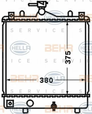 8MK 376 771-161 BEHR/HELLA/PAGID Радиатор охлаждения двигателя